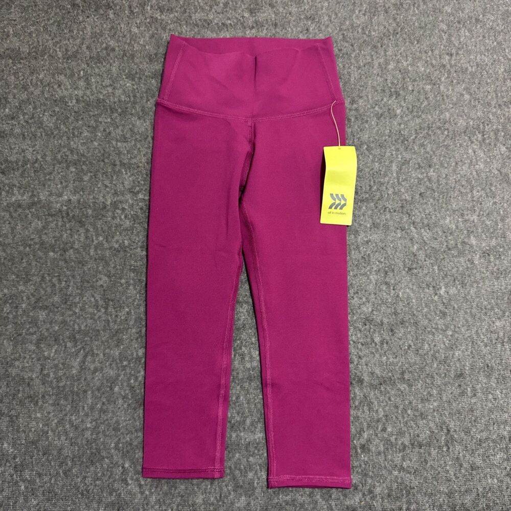 All In Motion Girl's Leggings Activewear Pink Small 6/6x